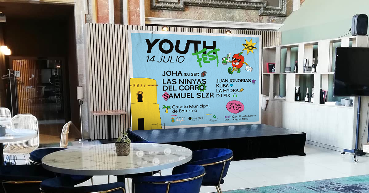 Photocall del Youth Fest 2023 para la presentación y entrada al festival.